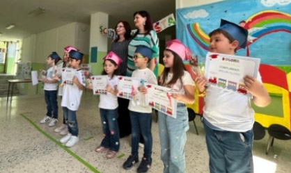 Trenino2 Un trenino giallorosso per festeggiare l’ultimo giorno di scuola omaggiando l'U.S. Catanzaro