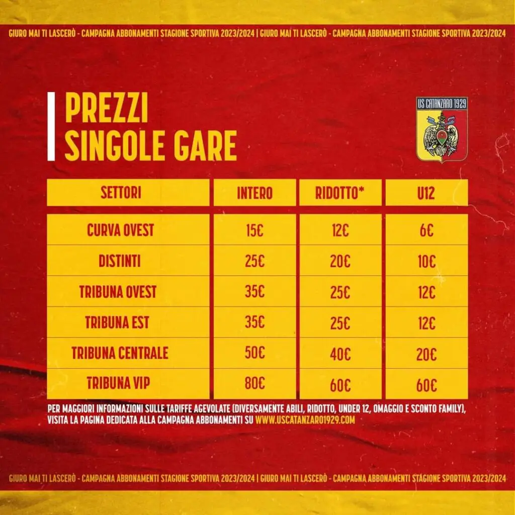 U.S. Catanzaro, abbonamenti 23-24 attiva dal 2 agosto online con il supporto di pagamento in 3 rate. 3 IMG 20230728 WA0018 U.S. Catanzaro, abbonamenti 23-24 attiva dal 2 agosto online con il supporto di pagamento in 3 rate.