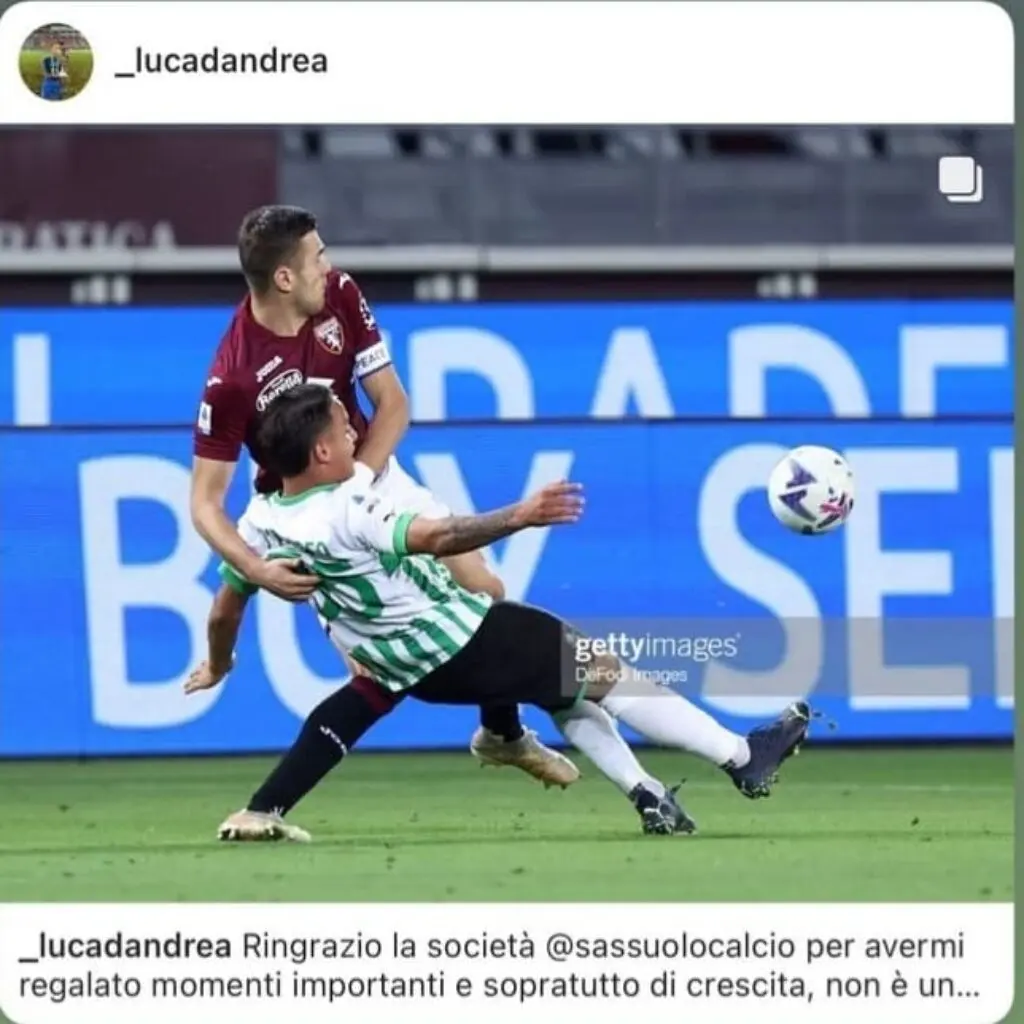 Curiosità: Luca D'Andrea saluta il sassuolo... destinazione... 1 Luca DAndrea Sassuolo Curiosità: Luca D'Andrea saluta il sassuolo... destinazione...