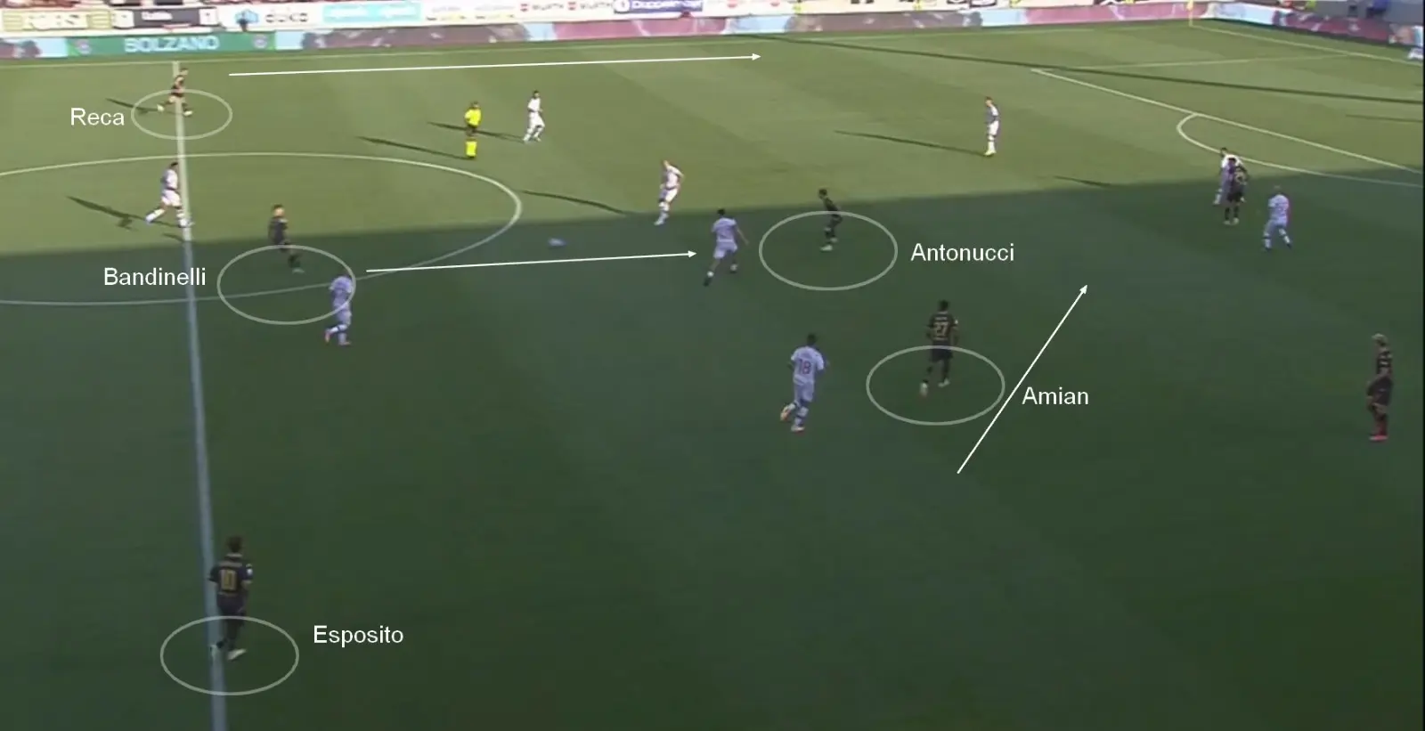 Lo Spezia di Alvini, l'analisi tecnico tattica del match analyst Davide Greco 2 Spezia analisi 2 Lo Spezia di Alvini, l'analisi tecnico tattica del match analyst Davide Greco